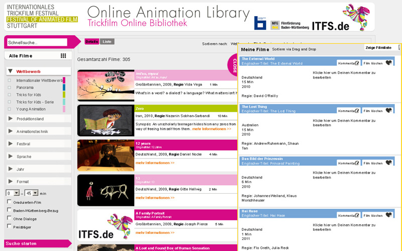 Online Animation Library OAL Stuttgart International Festival of Animated  Film