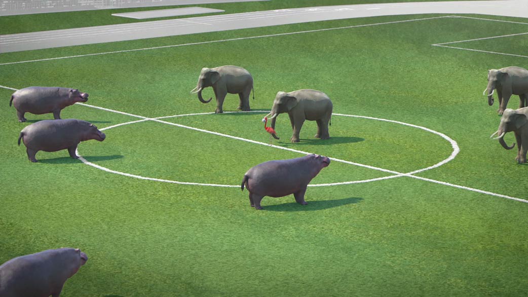 Ausstellung: Von Pixeln und Pässen - Fußball im Zeichen der Animation